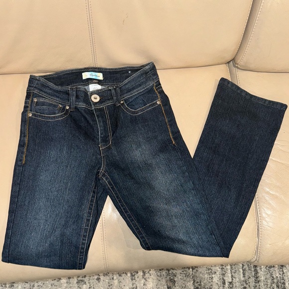 Z. Cavaricci 32” Dark Wash Denim Bootcut Jeans Size 8. - Picture 3 of 17